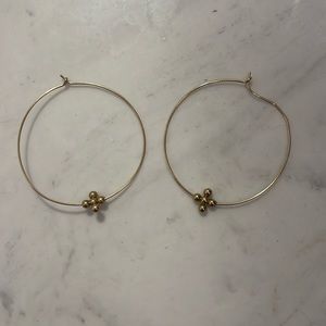 E newton gold earrings